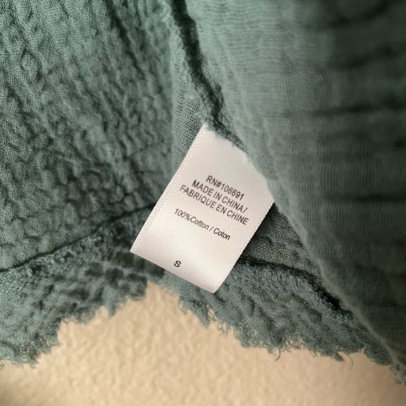 Young Fabulous & Broke Cardigan Open Front Frayed Shawl Ombré Women’s Small - Picture 6 of 6